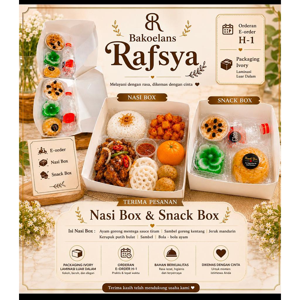 PAKET Nasi Ayam Goreng Mentega Sauce Tiram.