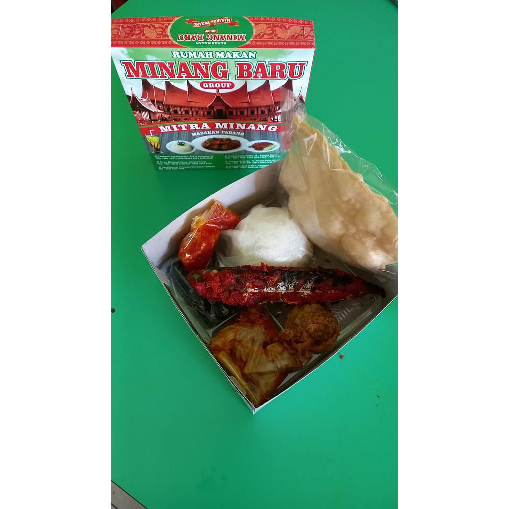 Paket Nasi Box Ikan Bakar + Telor Dadar