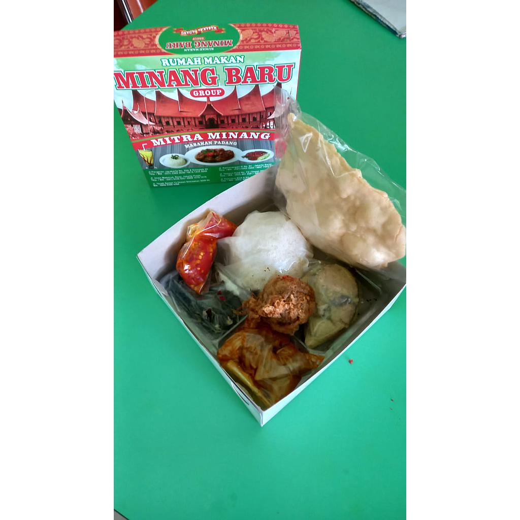 Paket Nasi Box Ikan Gulai + Telor Dadar