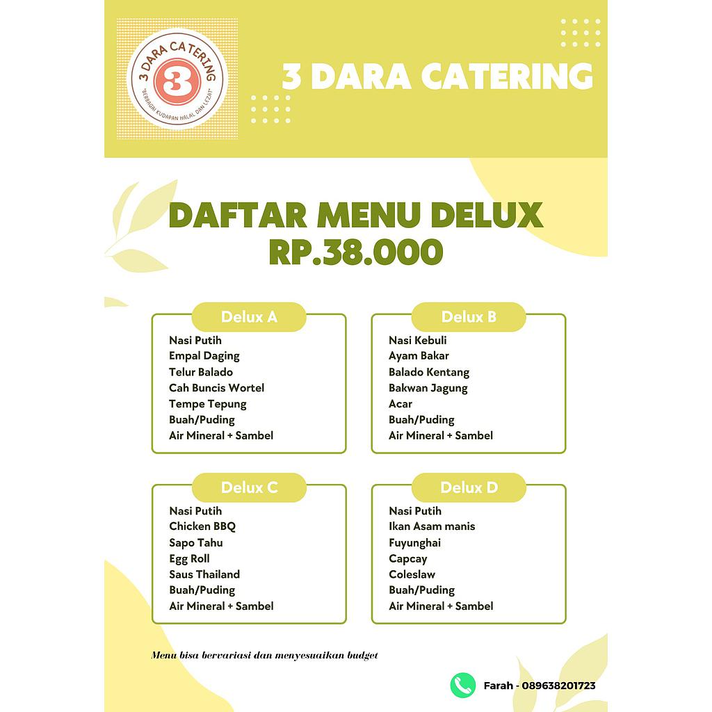 NASI BOX 3 DARA CATERING - DELUX
