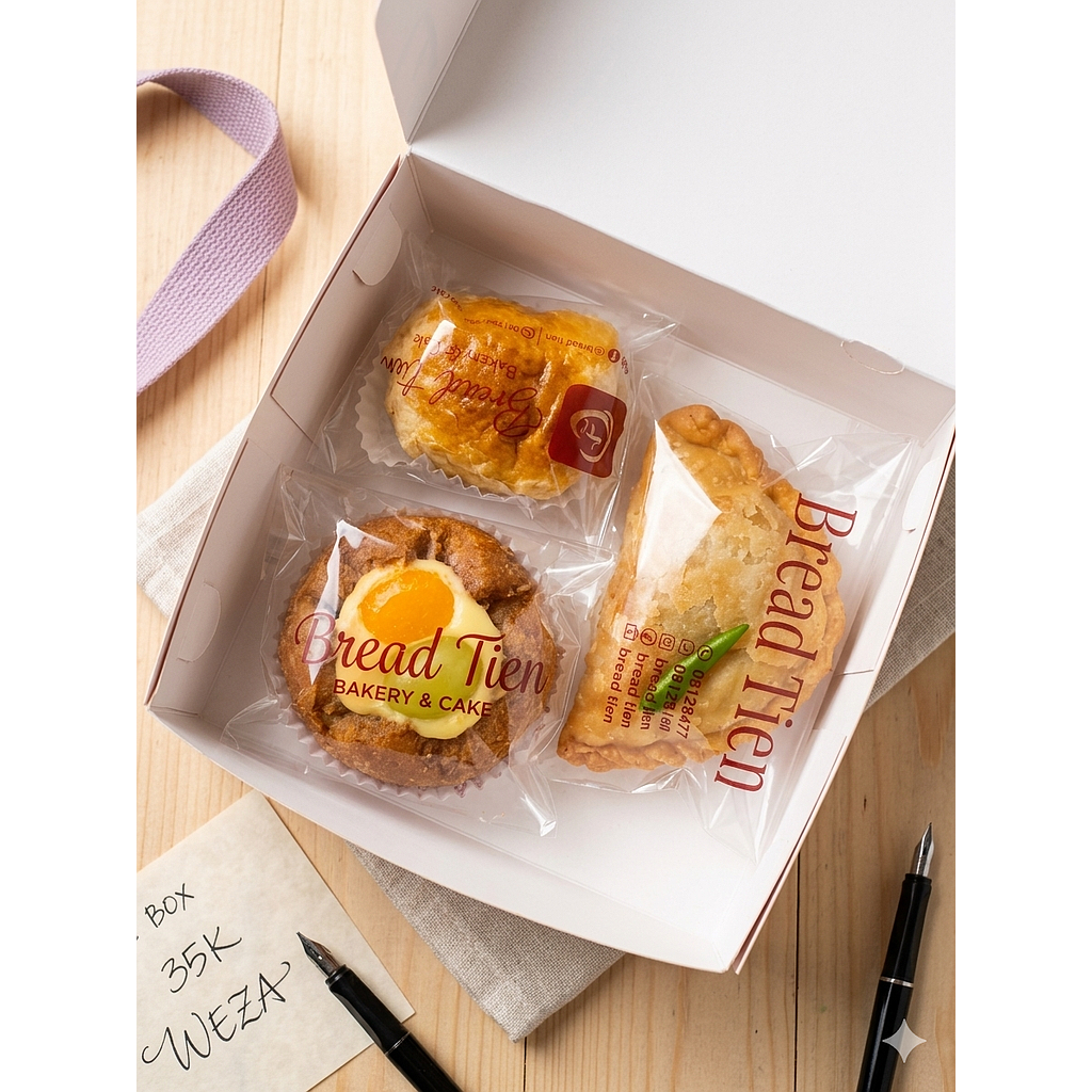 snack box bread tien ready stok