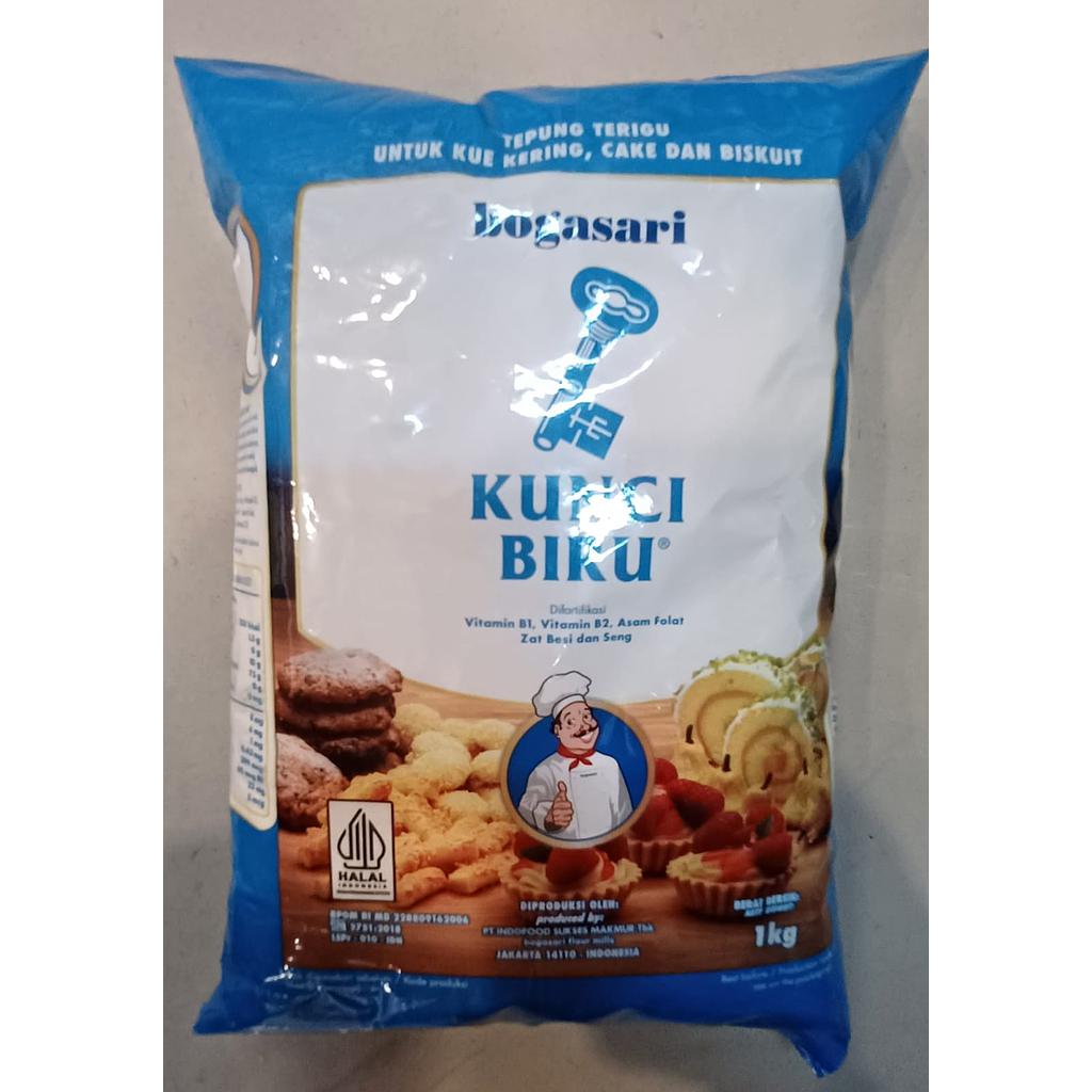 Terigu Bogasari Kunci Biru 1 kg