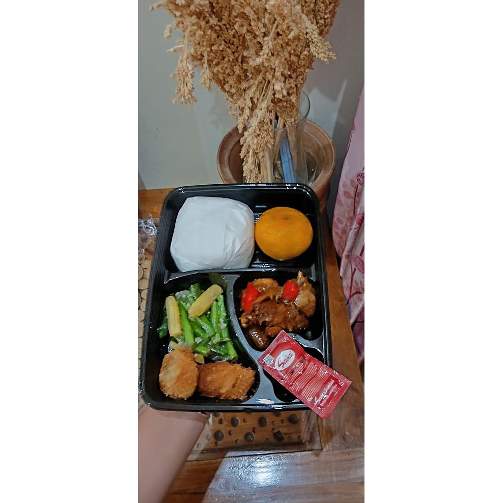 Nasi Box Ayam Kecap - Dapur Ibun