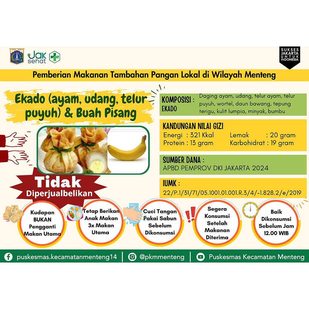 PMT di atas 1 tahun untuk balita gizi kurang