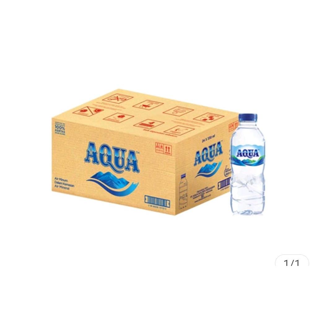 Aqua 330 ml / 24 btl Rp 50 rb