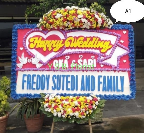 KARANGAN BUNGA PAPAN MODEL A1