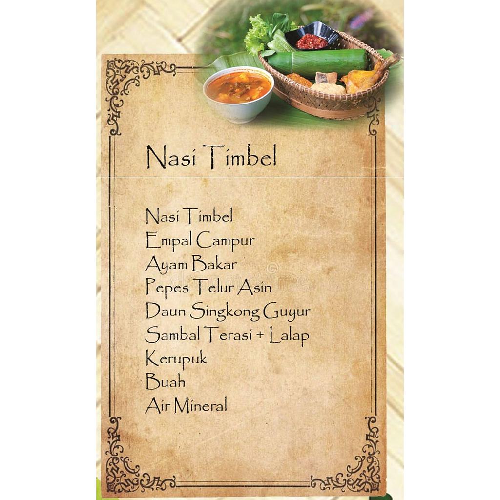 Nasi Box Tradisional 1 ( Nasi Timbel )