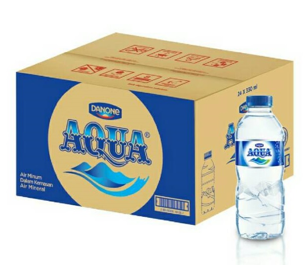 Air mineral aqua kemasan 330 ml