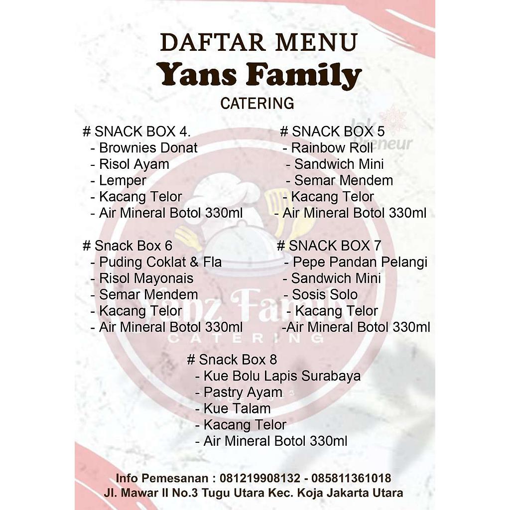 Snack Box 3 By Yanz Family Catering