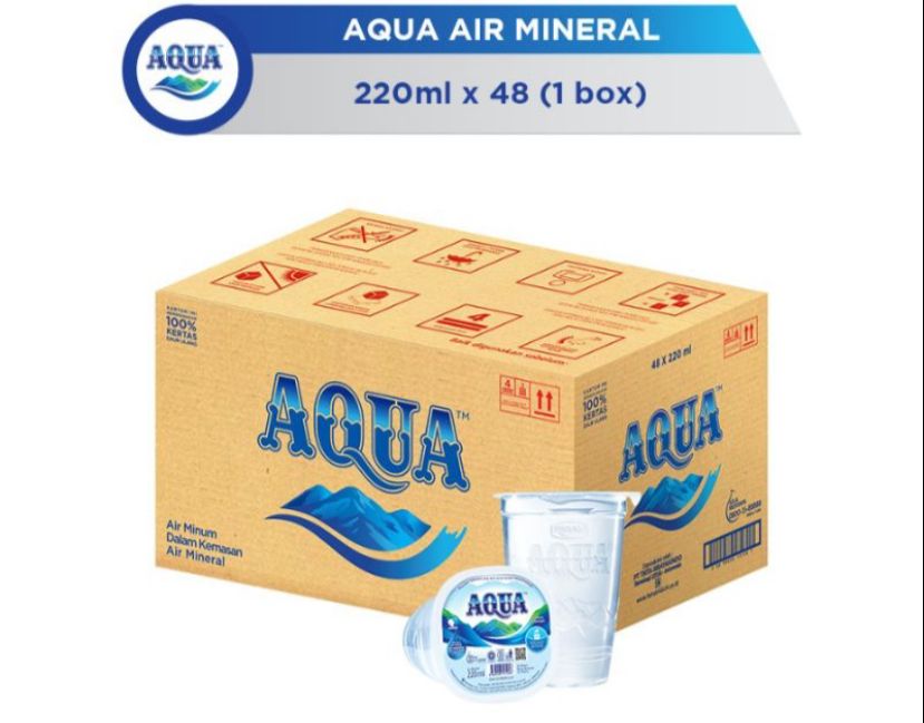 Aqua Gelas 240 Ml Aura Mas