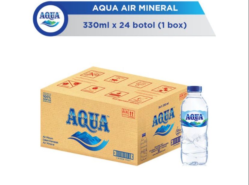 Aqua Botol 330 Ml Aura Mas