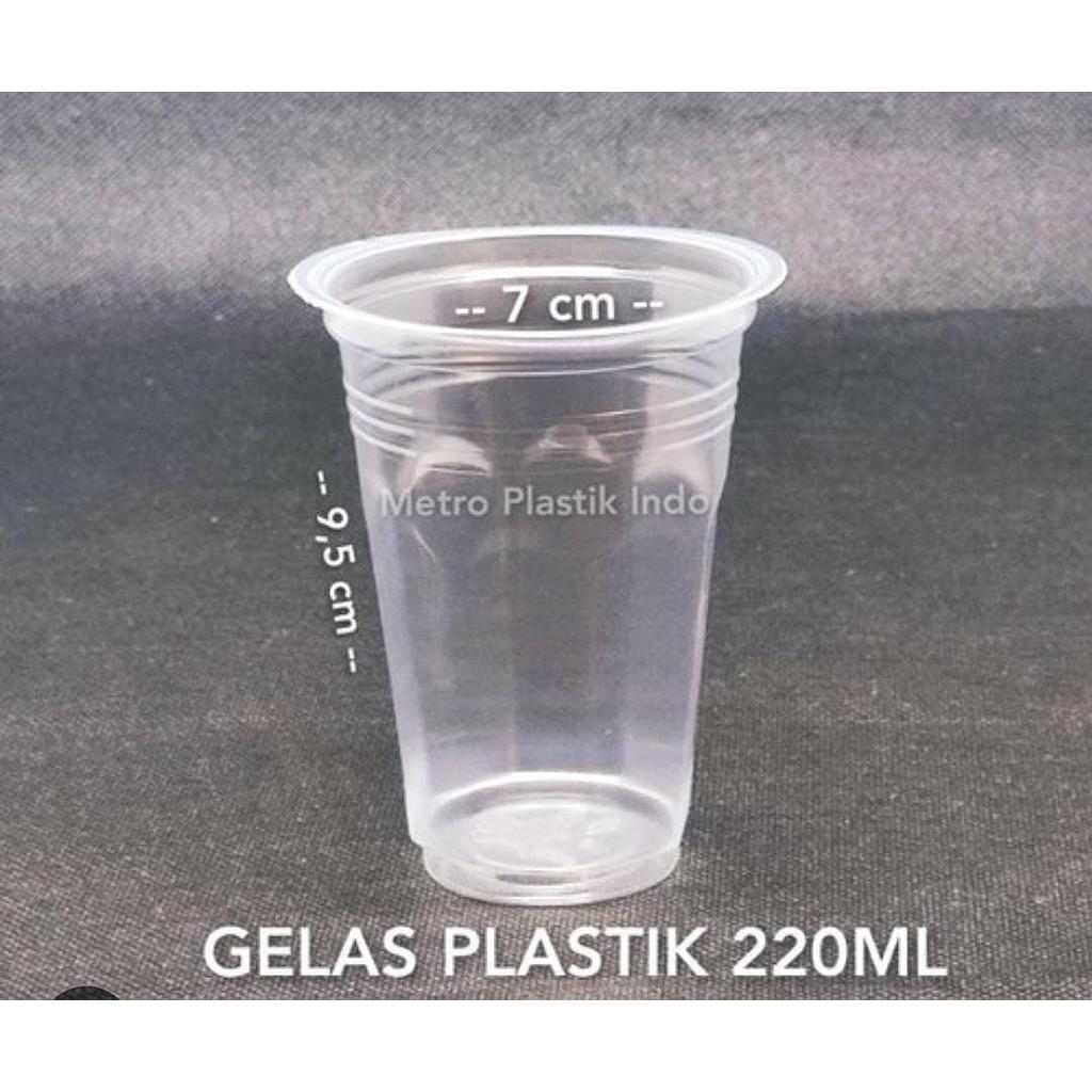 Gelas kemasan Plastik isi 100 pcs ( Toko Anugrah Selaras )