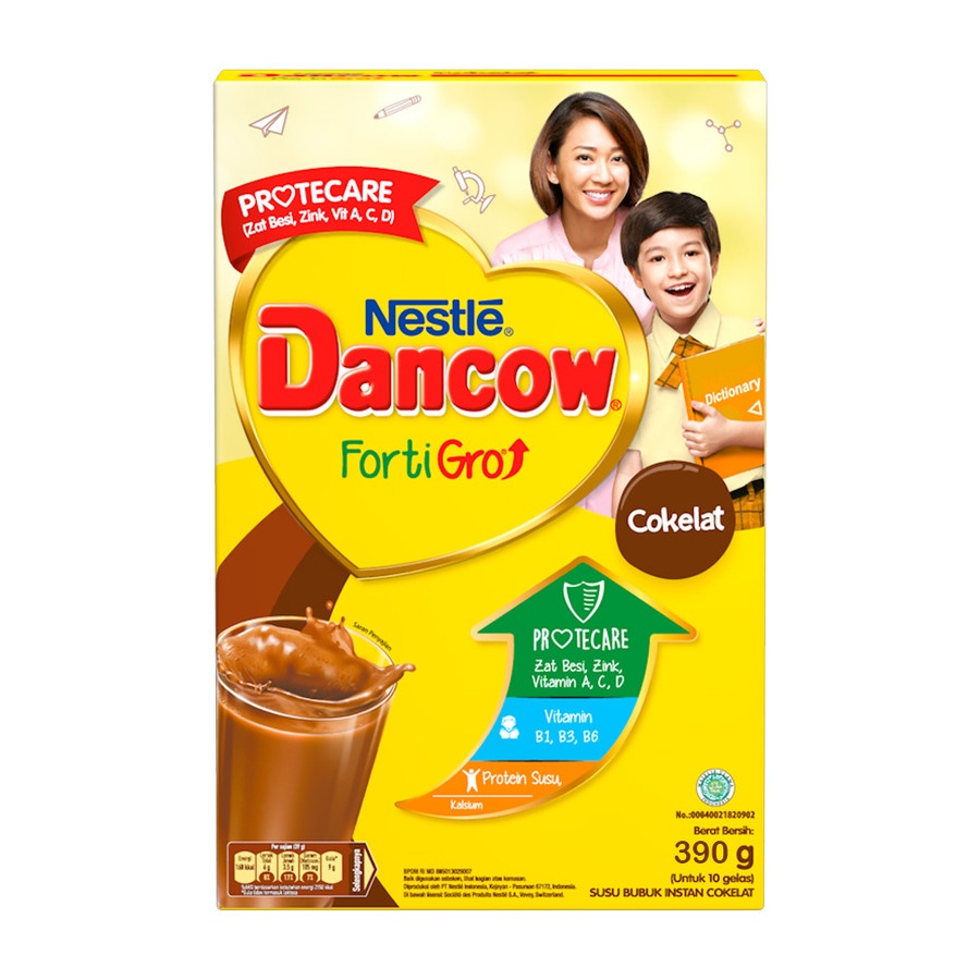 SUSU DANCOW FORTIGRO COKELAT 390GR