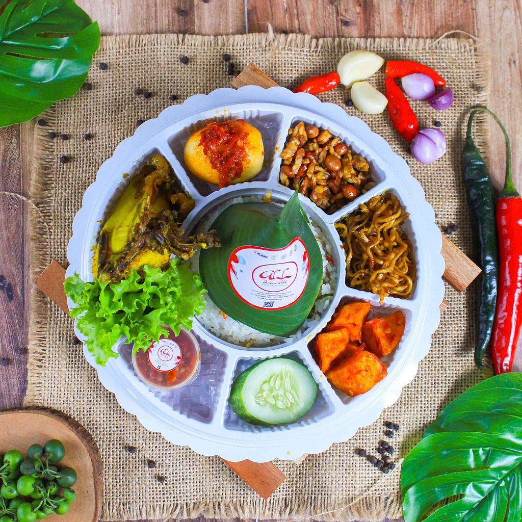 Tumpeng Mini (Tumini) Ayam Dapur All