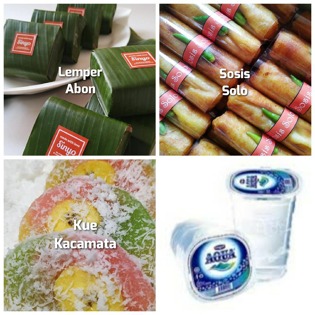 SINYO Snack Box Lemper Abon, Sosis Solo, Kue Kacamata
