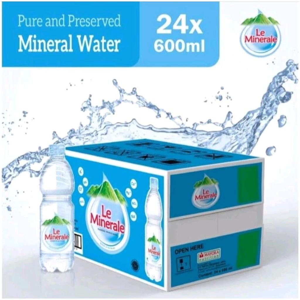 Air Mineral Le minerale 600ml 1 karton (24 botol)