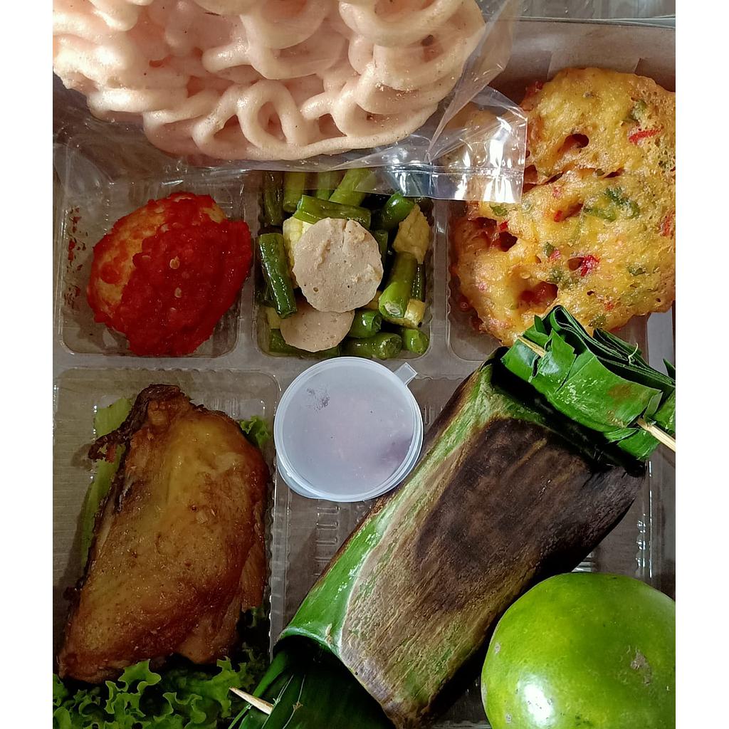 Nasi Bakar Bakwan Udang