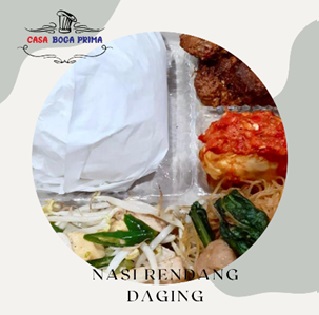 NASI RENDANG DAGING Casa Boga Prima