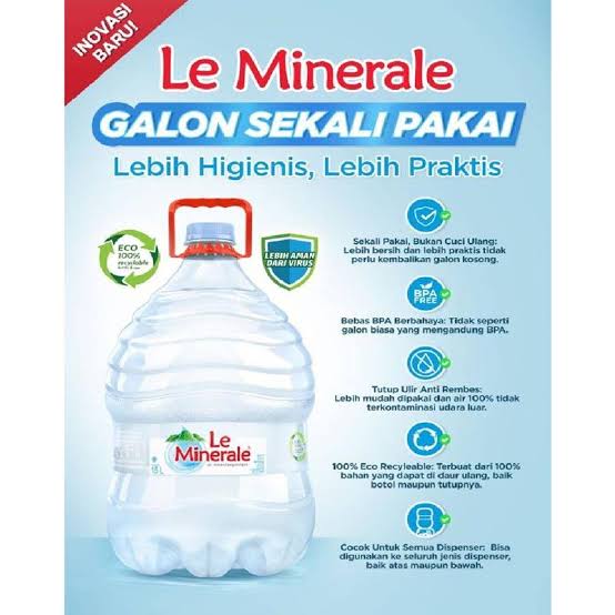 Lala Lemineral galon 15 liter