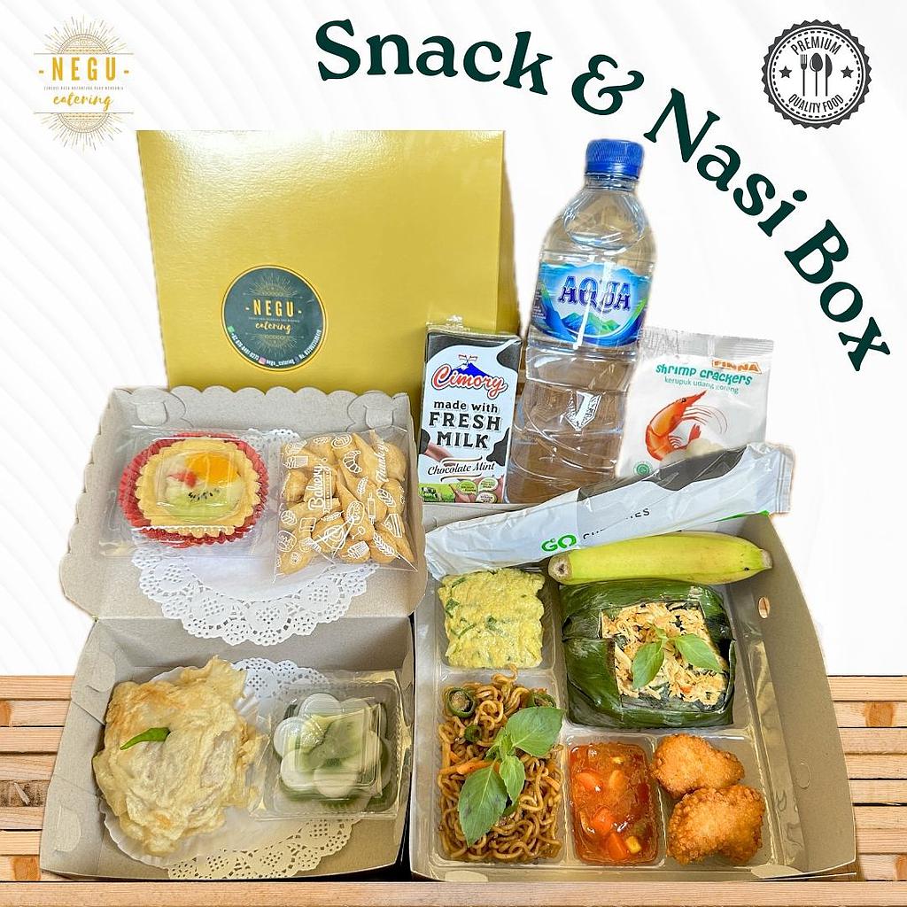 Paket 1 Snack dan Nasi Box