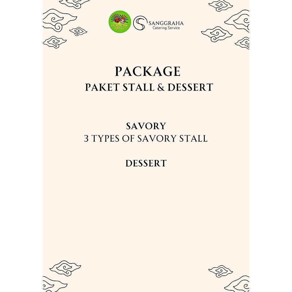 Paket Savory Stall &amp; Dessert