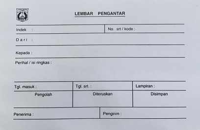 Lembar  Pengantar 2ply