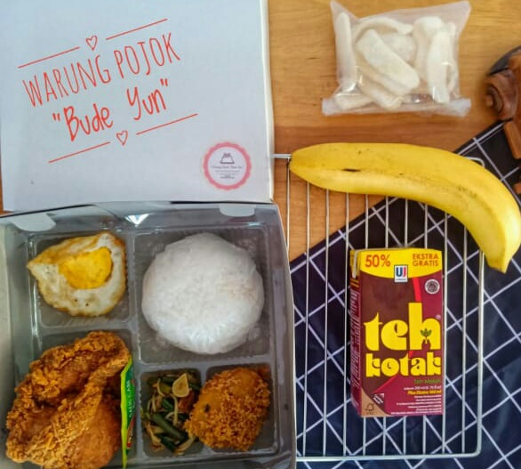 Nasi Telur + Ayam Kentaki