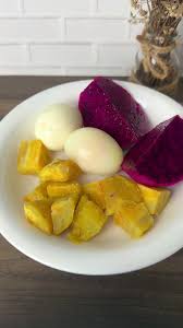 Ubi, Pisang dan Telur Rebus