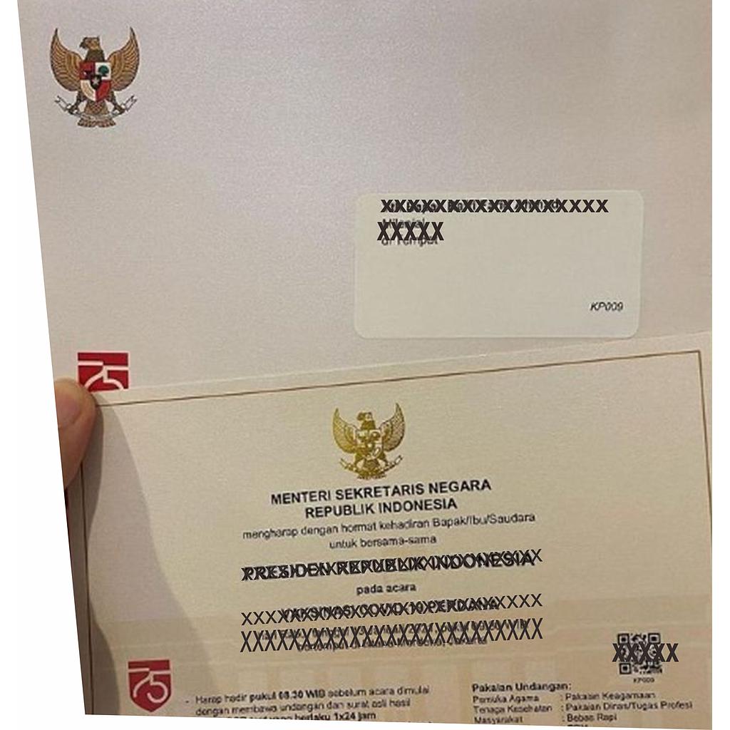 UNDANGAN &amp; AMPLOP ACARA RESMI