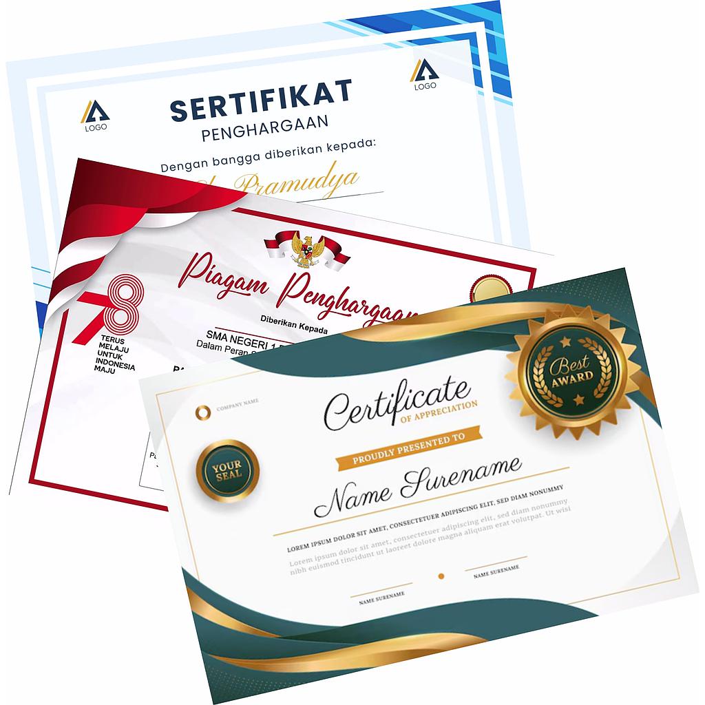 SERTIFIKAT PENGHARGAAN