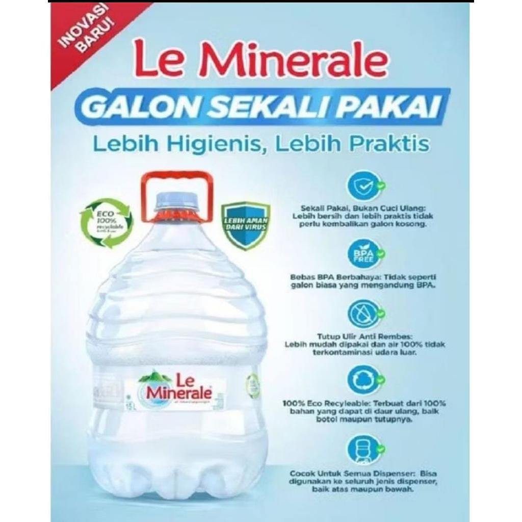 Le Minerale Galon 15Ltr