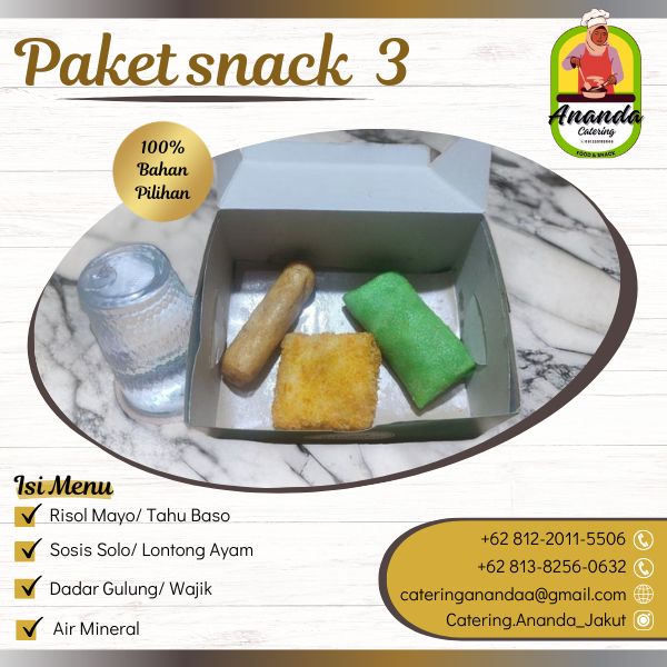 Snack Paket 900 Ribu Box by Ananda Catering