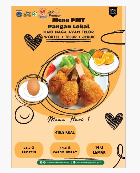Menu PMT Pangan Lokal Hari Ke 1 By Kakek Masak