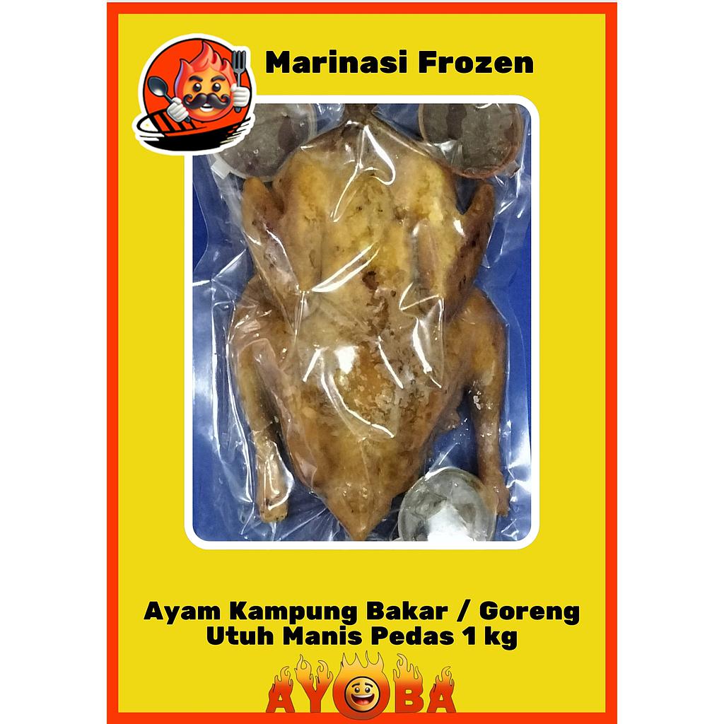 Ayam kampung utuh bakar/goreng Ayoba