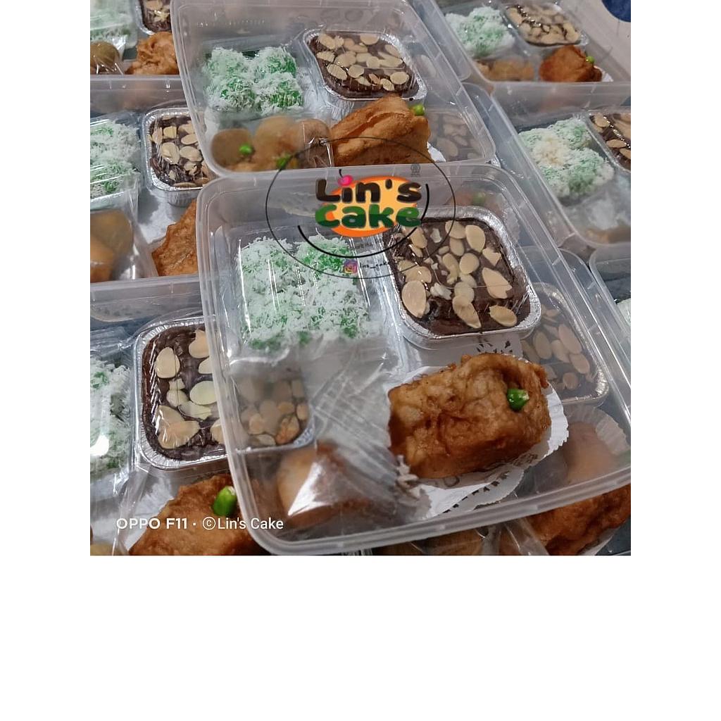Paket Snack box brownies almond | Lin's cake
