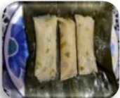 Menu PMT Pangan Lokal Balita 12-59 Bulan - Otak-otak kukus ikan tenggiri + alpukat kerok santan keju