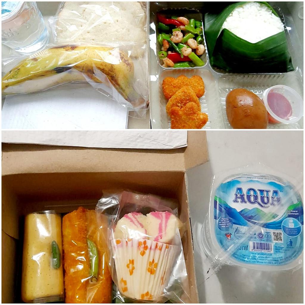 Paket snack box dan lunch box