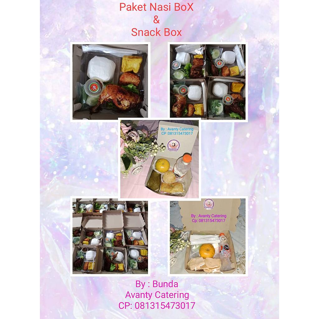 Paket Nasi dan Snack Boks