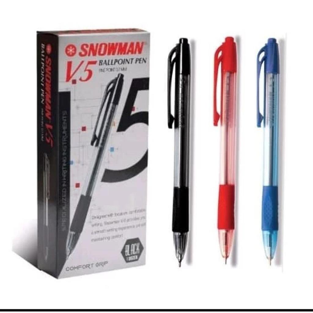 Pulpen / Ballpoint Snowman V-5 0.7mm