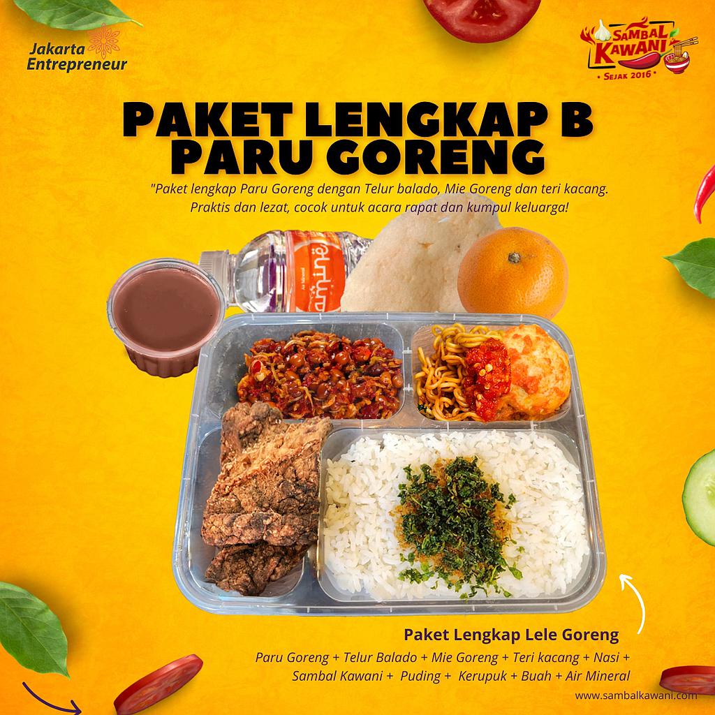 Kawani Paket Lengkap B Paru Goreng