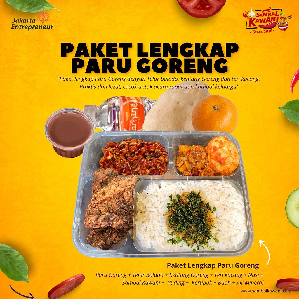 Kawani Paket Lengkap Paru Goreng Crispy