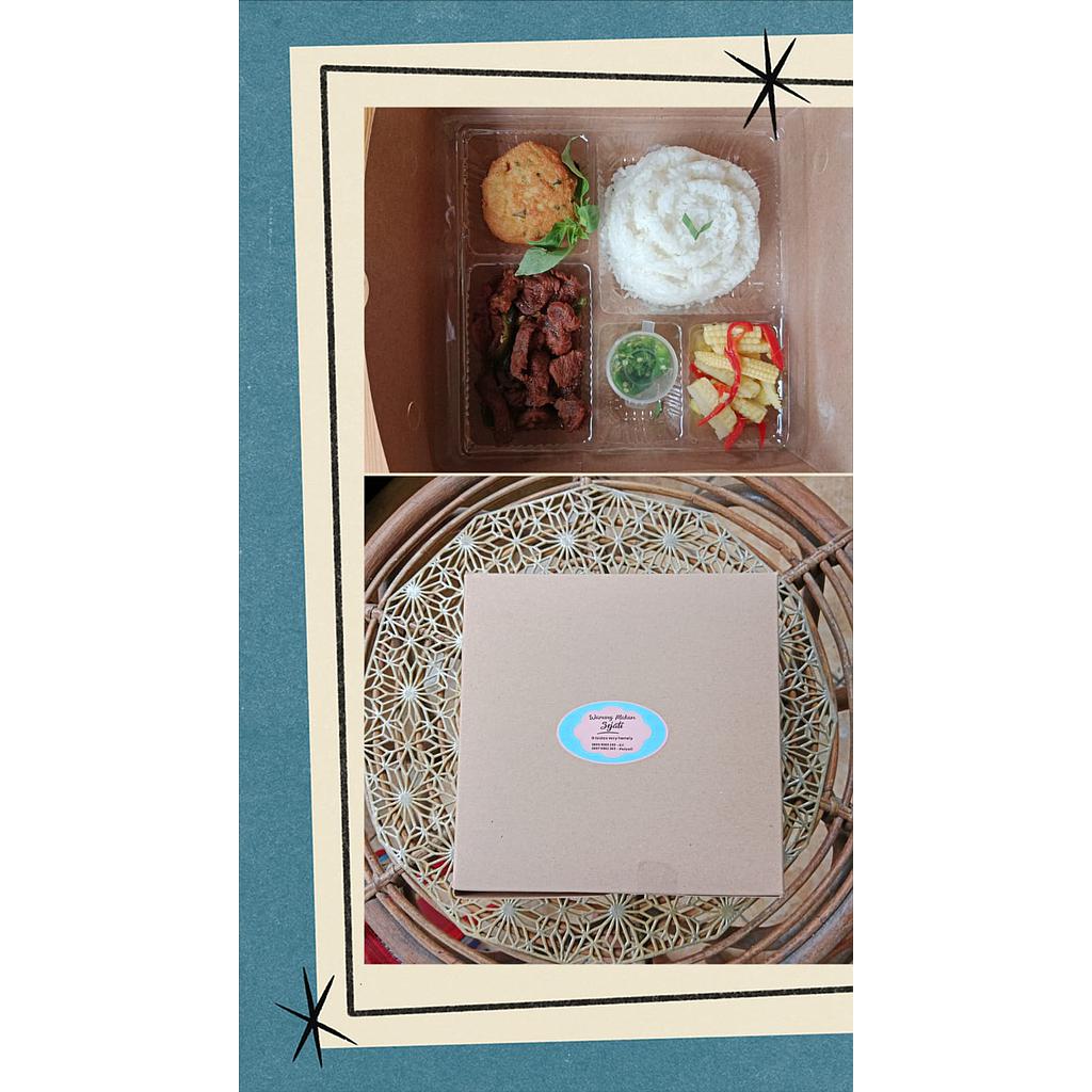 Paket nasi ayam chicken teriyaki