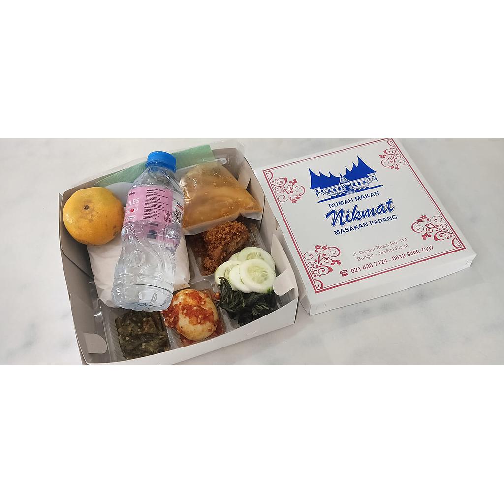 Paket 1 Nasi Box Rumah Makan Nikmat