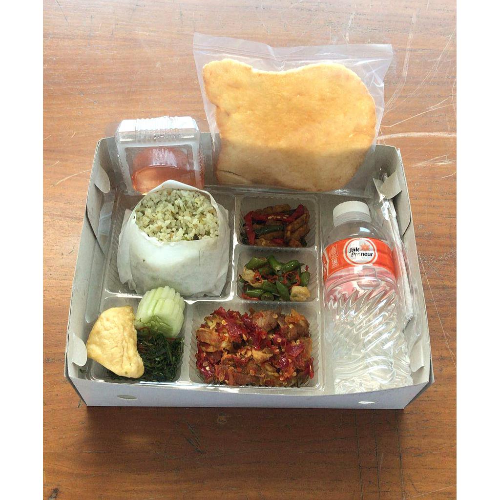 Rice Box Ayam Bumbu Rampai - Paket B