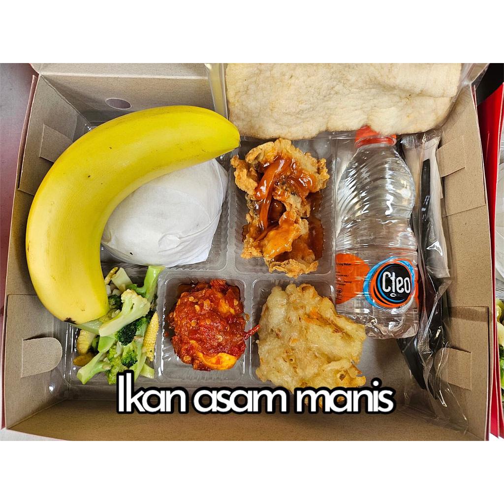 NASI IKAN ASAM MANIS