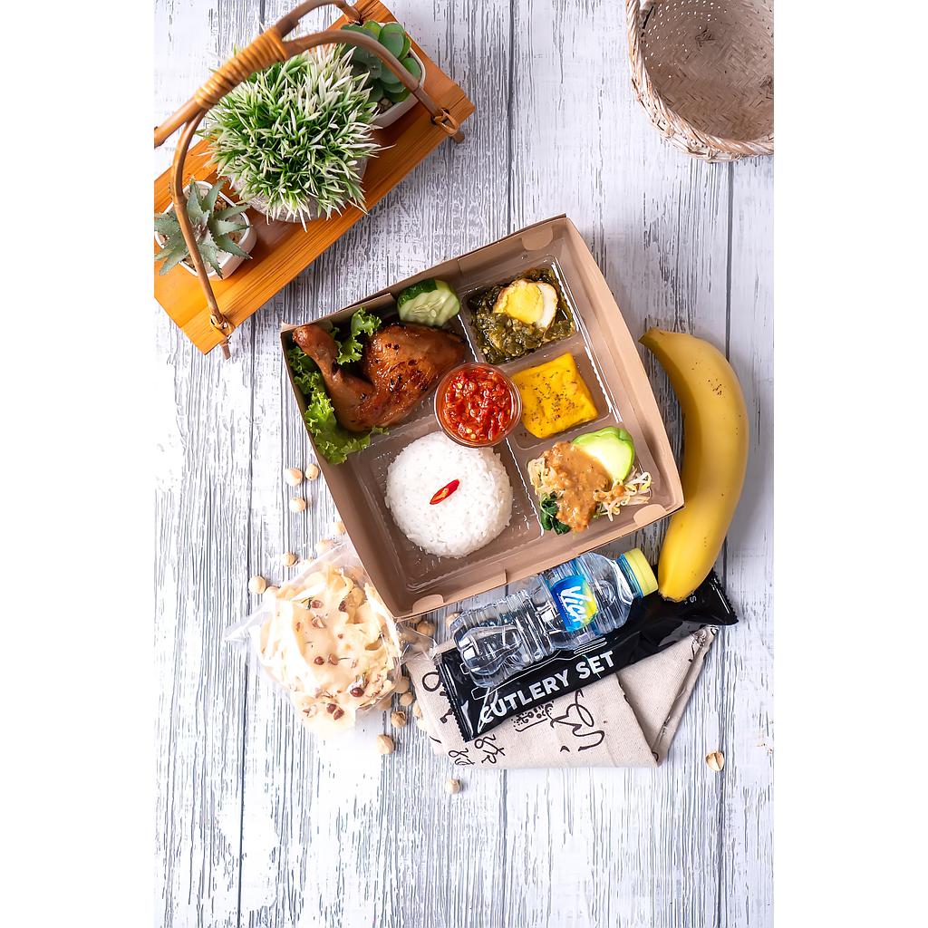 E. Nasi Ayam Bakar+Sayur Pecel by Ayam Hijrah