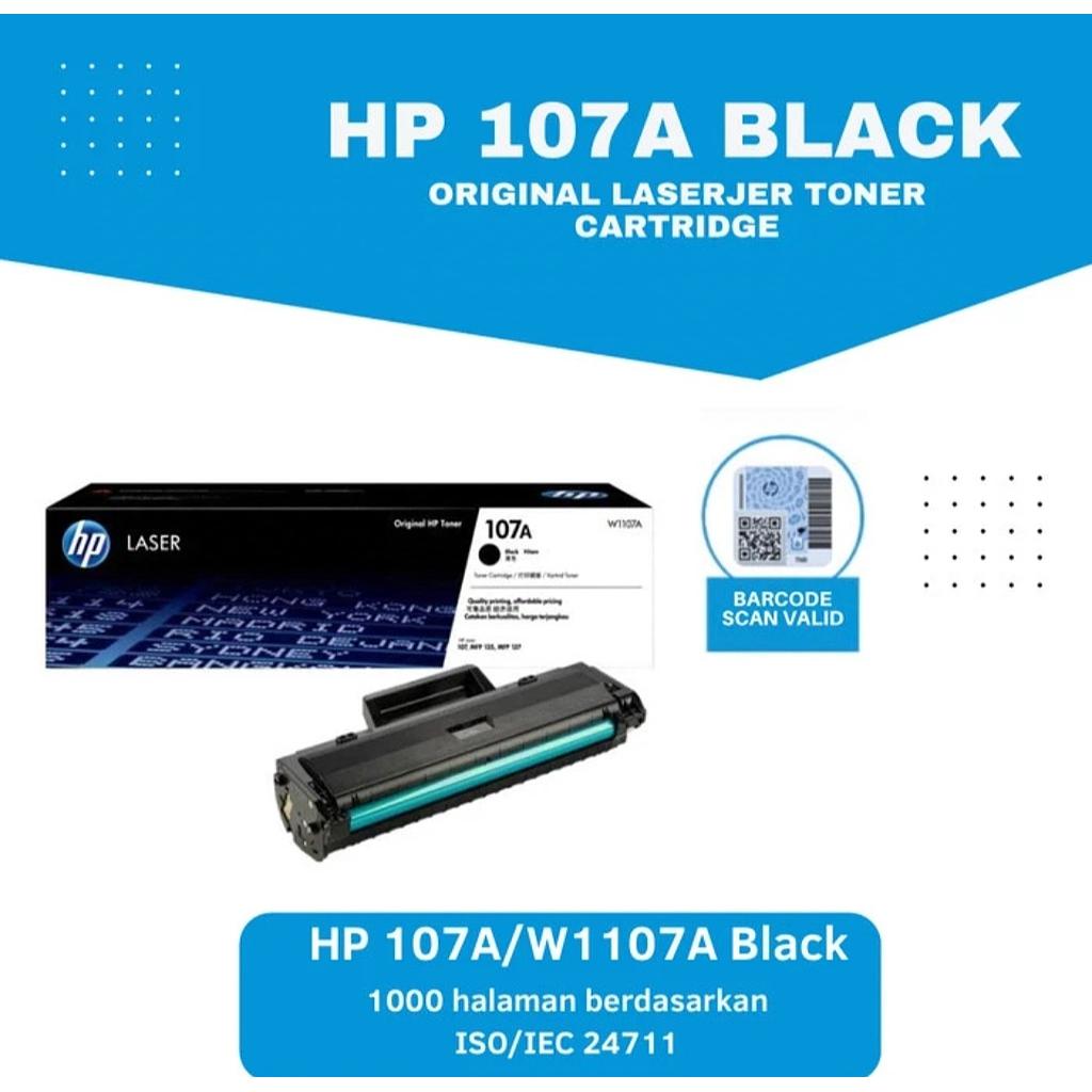 Toner printer hp 107a black original