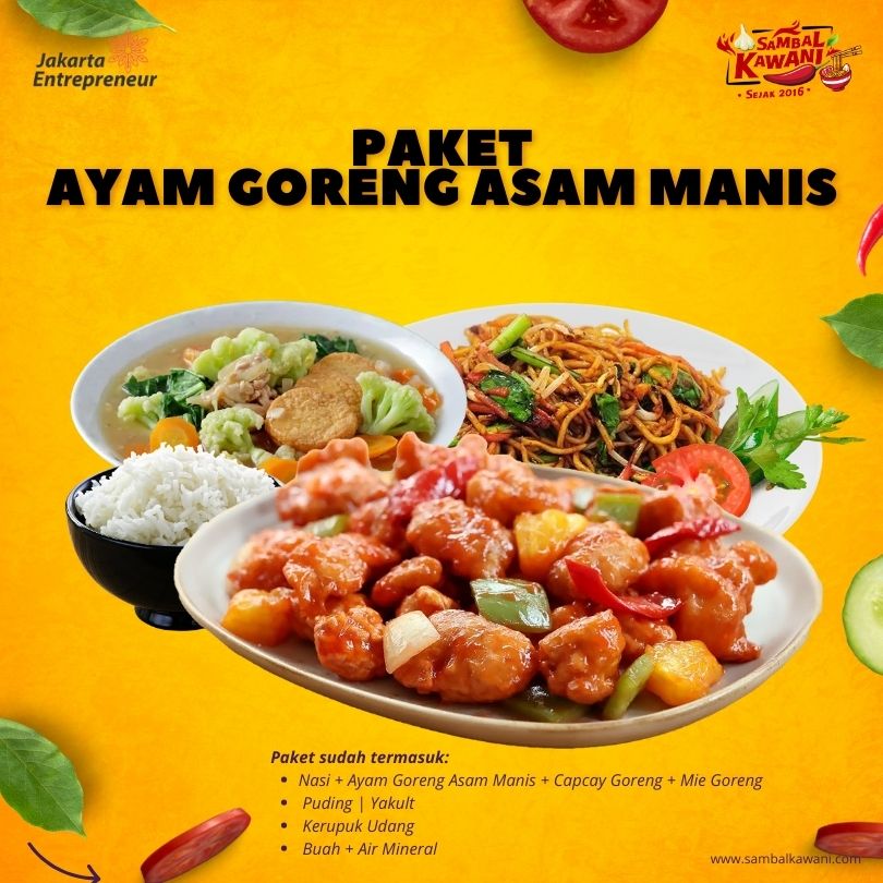 Paket Ayam Goreng Asam Manis