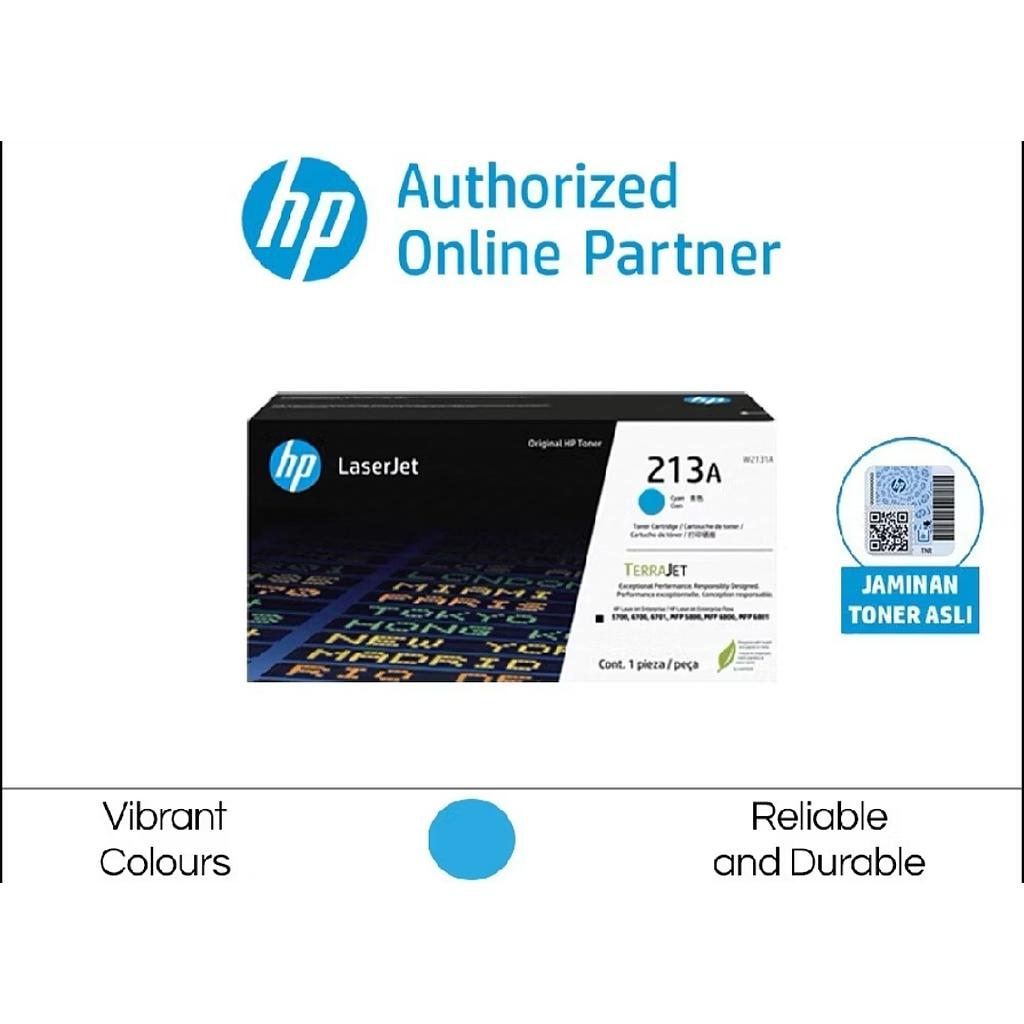 Toner printer hp 213a cyan original