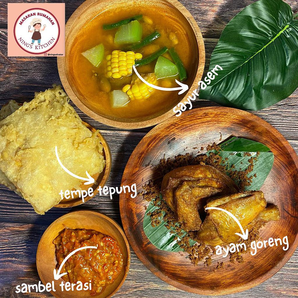Paket Nasi Ayam Goreng
